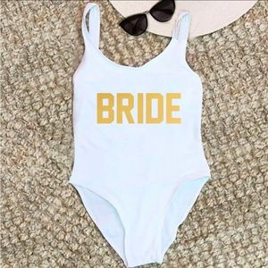 Bride print Bathing suit